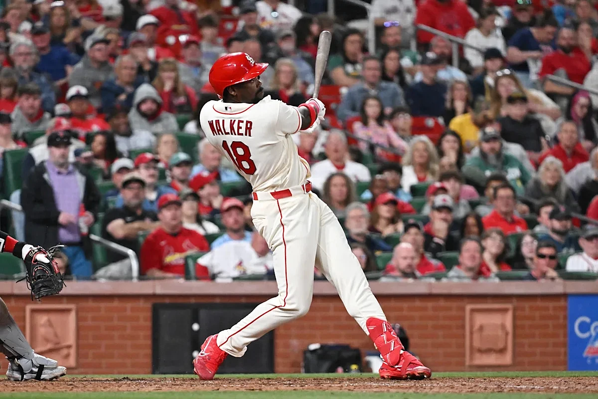 Walker hits MLB-leading 8th HR and joins Cardinals greats Musial, McGwire, Rolen and Pujols