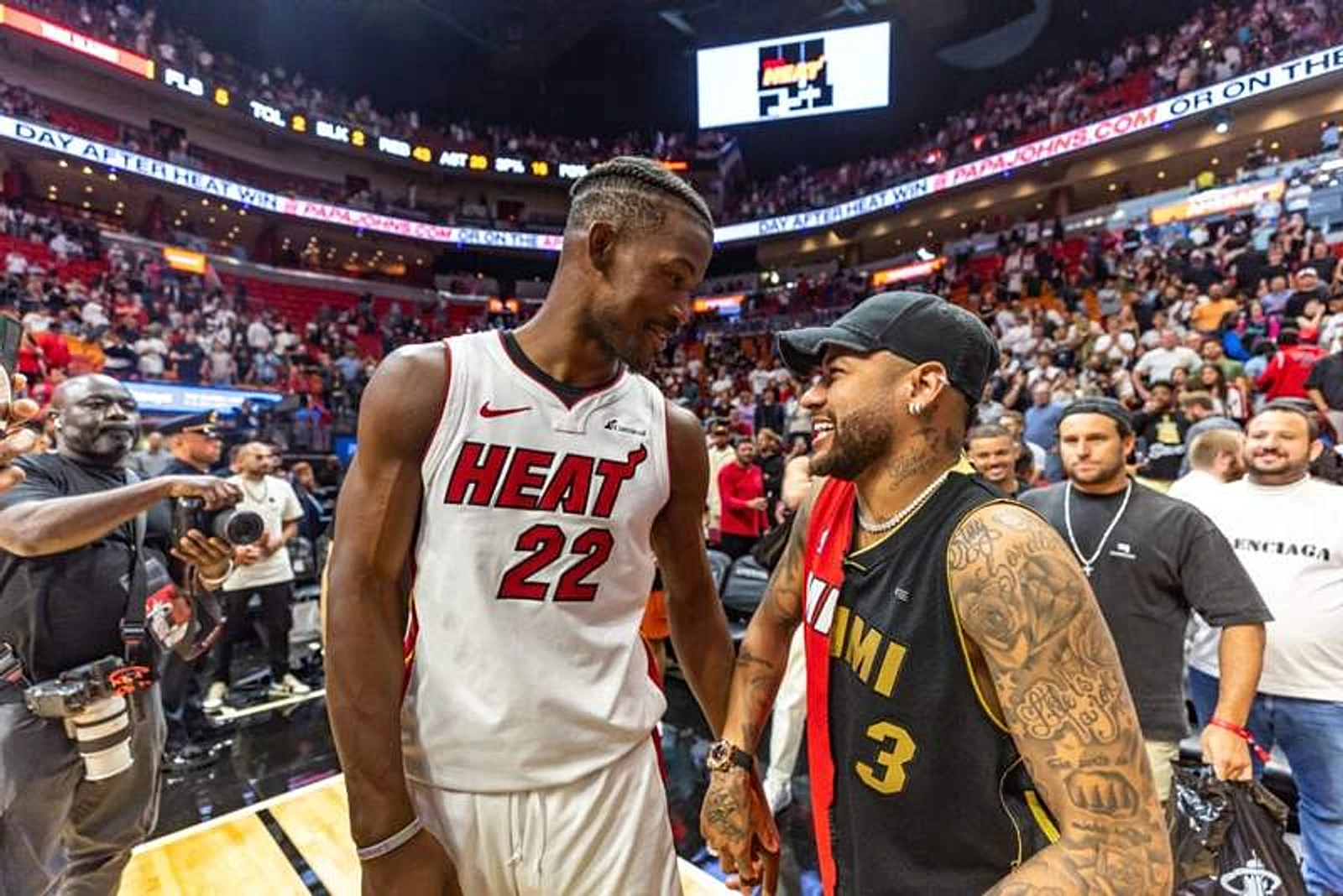 Neymar shows three special NBA jerseys he keeps alongside his honours