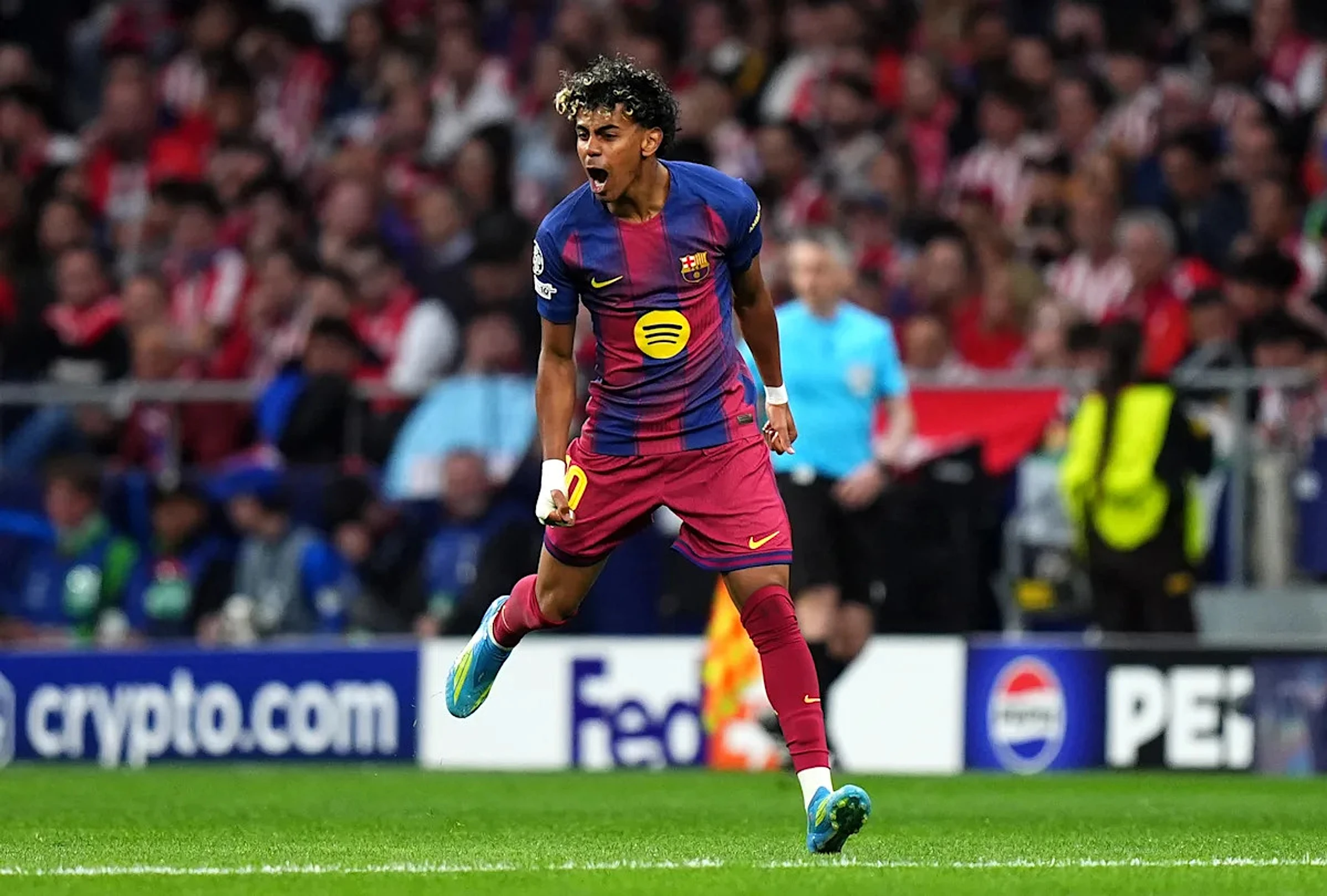 📊 Lamine Yamal sets new record with opener in Atleti-Barça clash