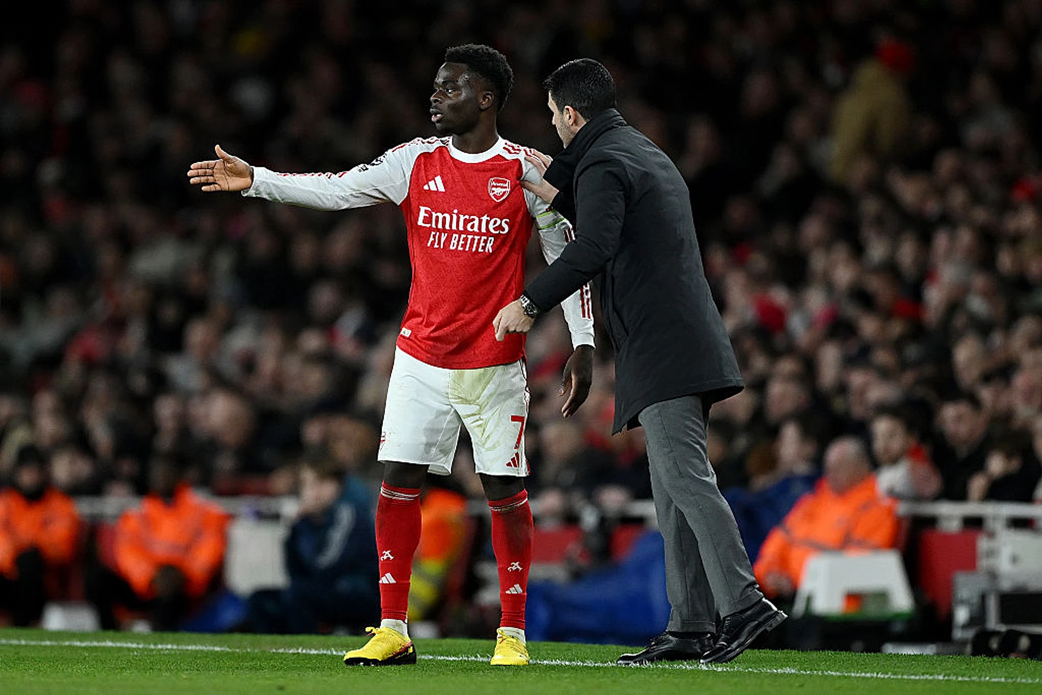 Arteta provides more information on Saka’s injury absence and potential return