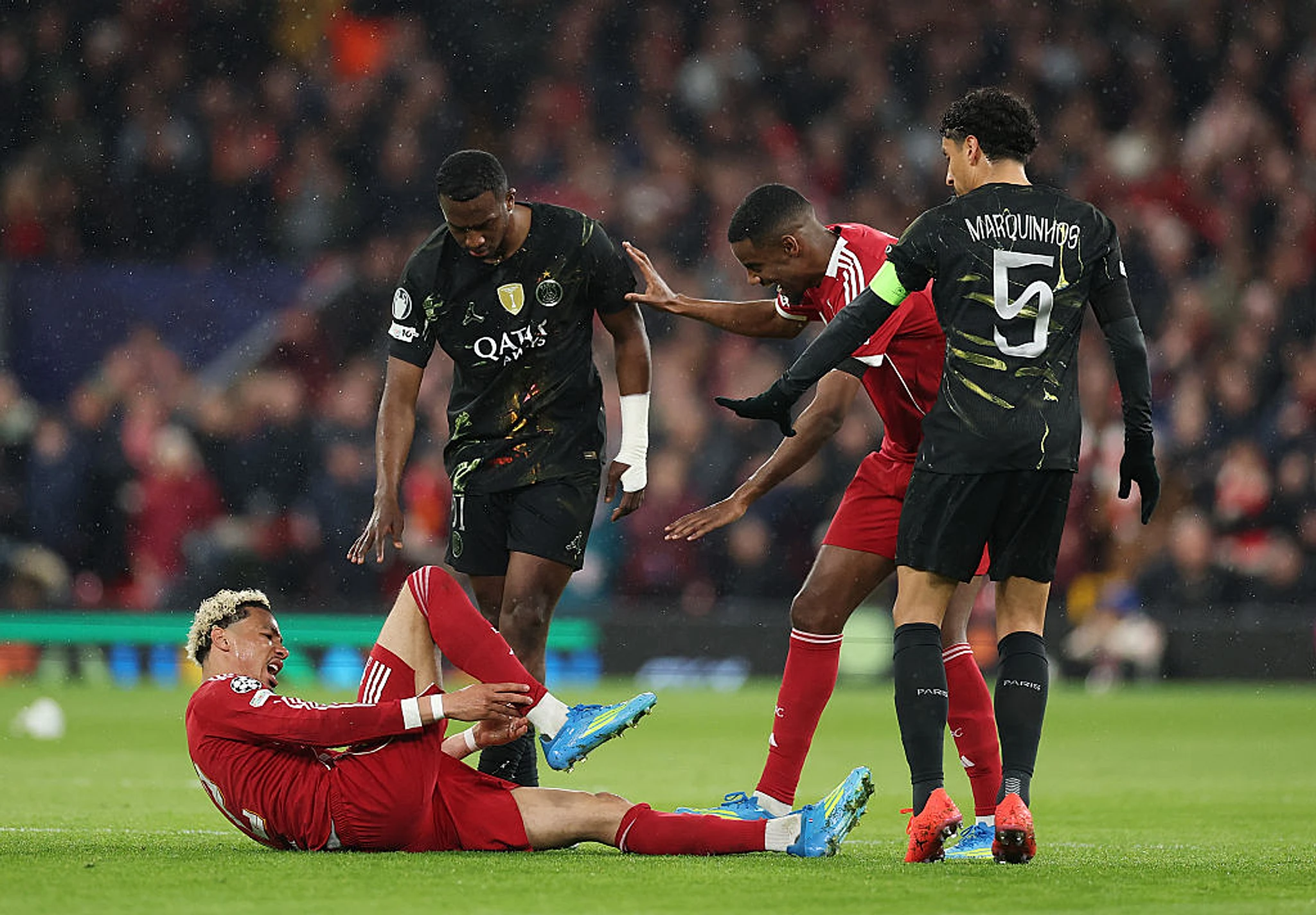 Arne Slot on Ekitike’s injury and Gomez substitution in Champions League exit to PSG