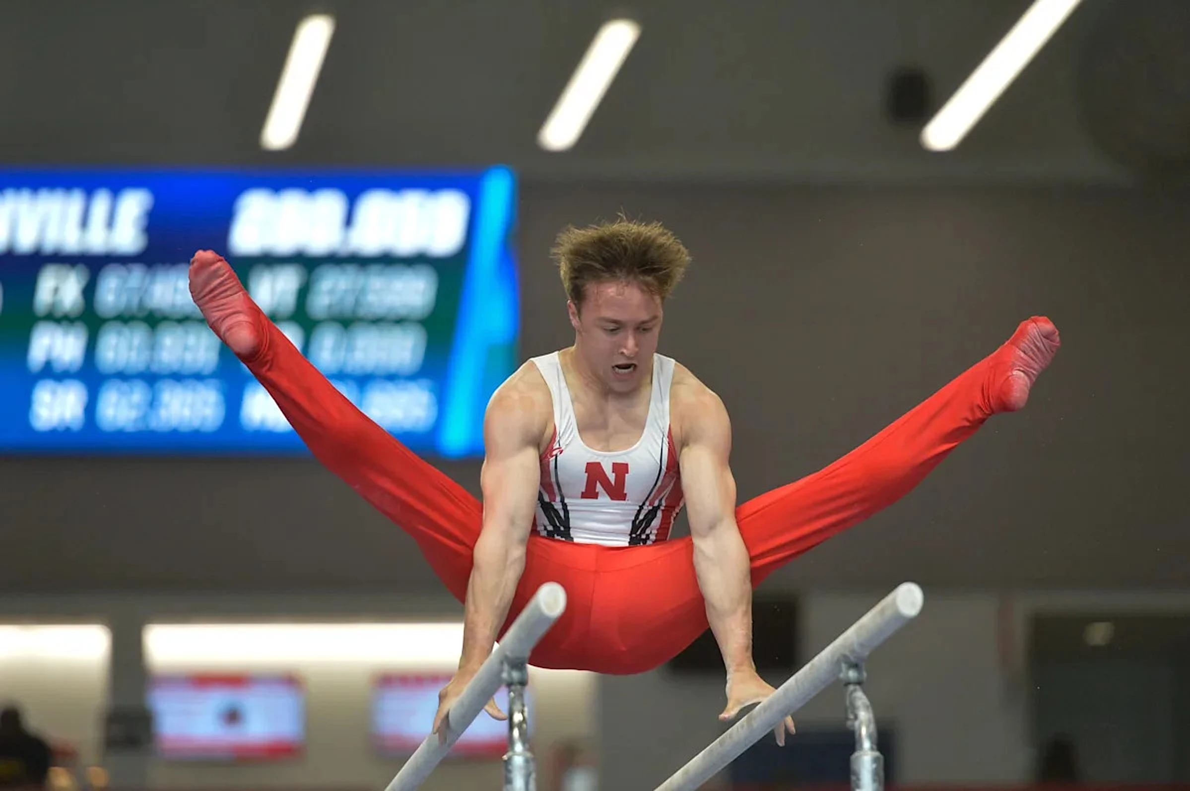 Nebraska gymnast Asher Cohen wins NCAA rings title