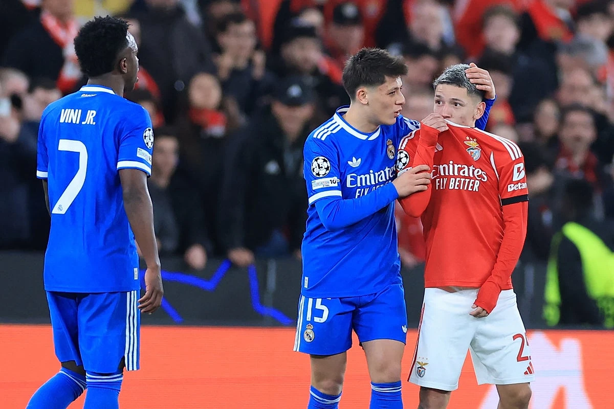 Gianluca Prestianni receives ban for ‘homophobic conduct’ following Vinicius Jr incident