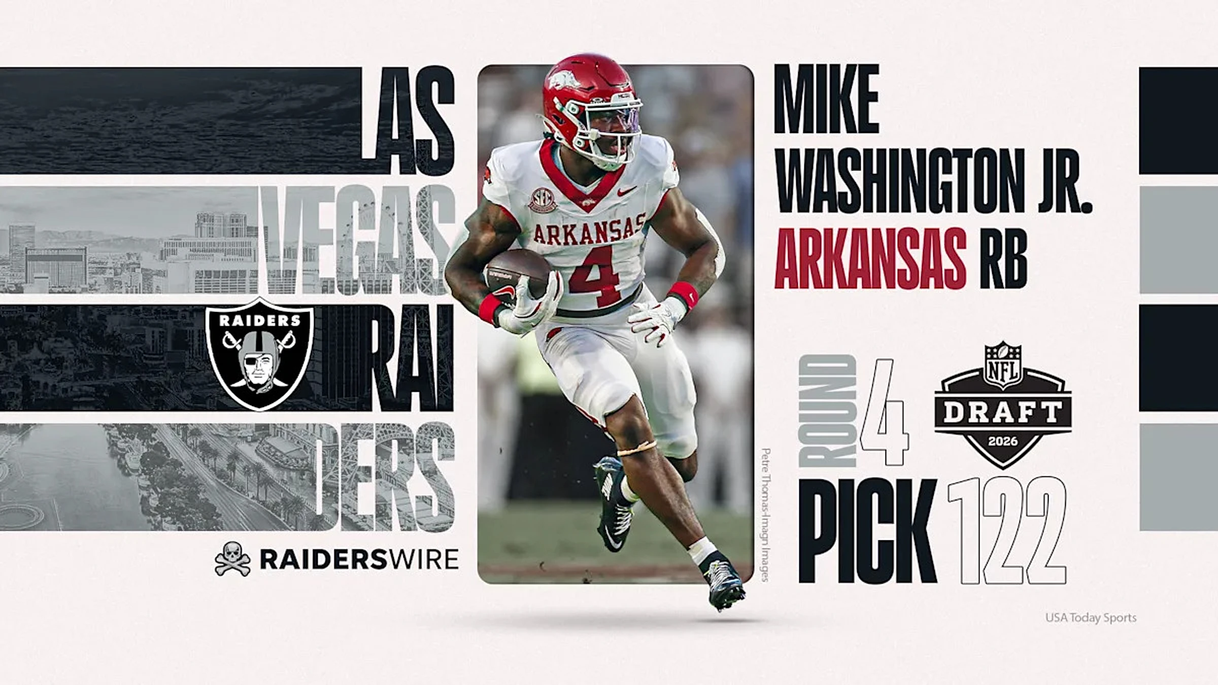 Raiders trade up again in Round 4, snag RB Mike Washington Jr