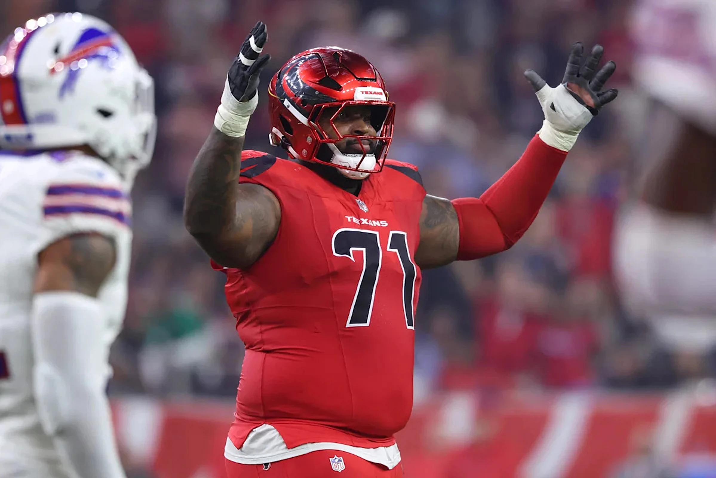 The Texans have used the pick from the Tytus Howard trade to the Browns