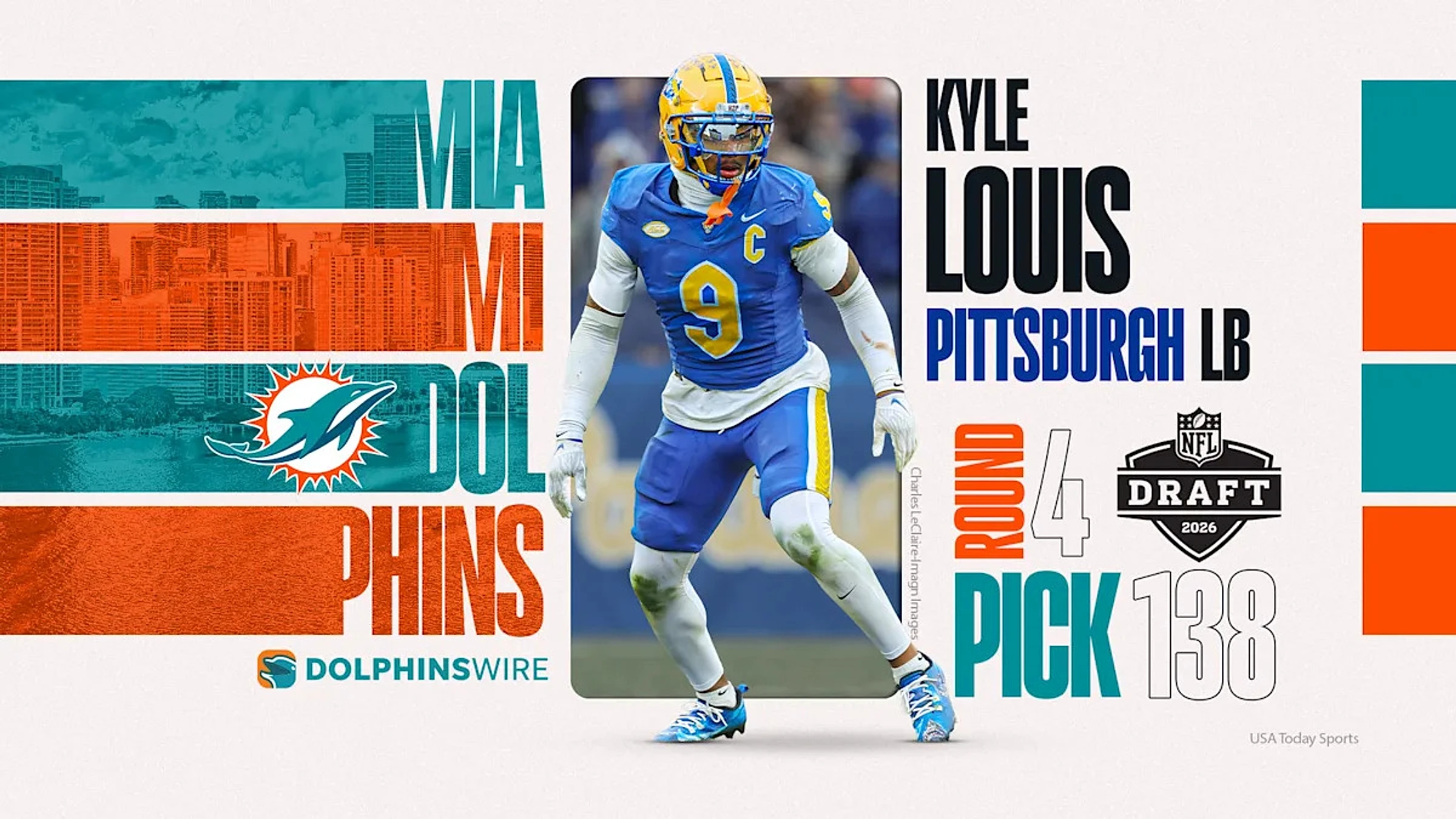 Dolphins select All-American LB in fourth round of the 2026 NFL draft