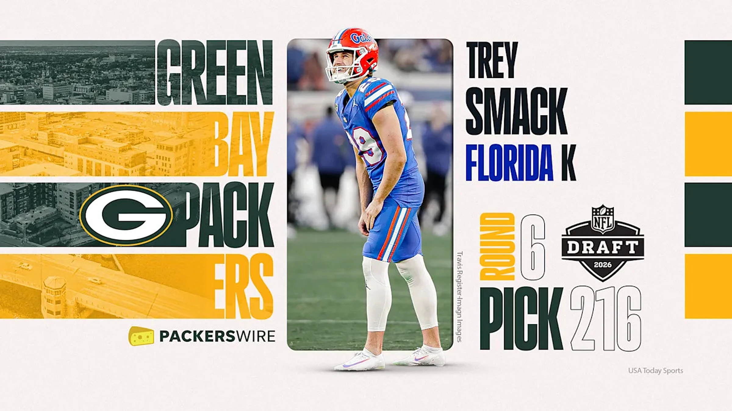 Packers trade up to take K Trey Smack in sixth round of 2026 draft