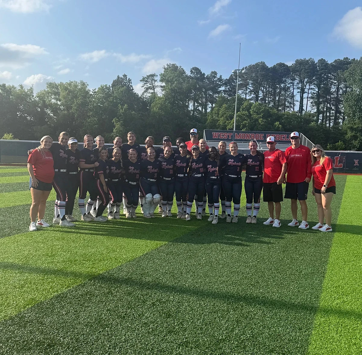 West Monroe softball played 'for Evie' as it advances to semifinals