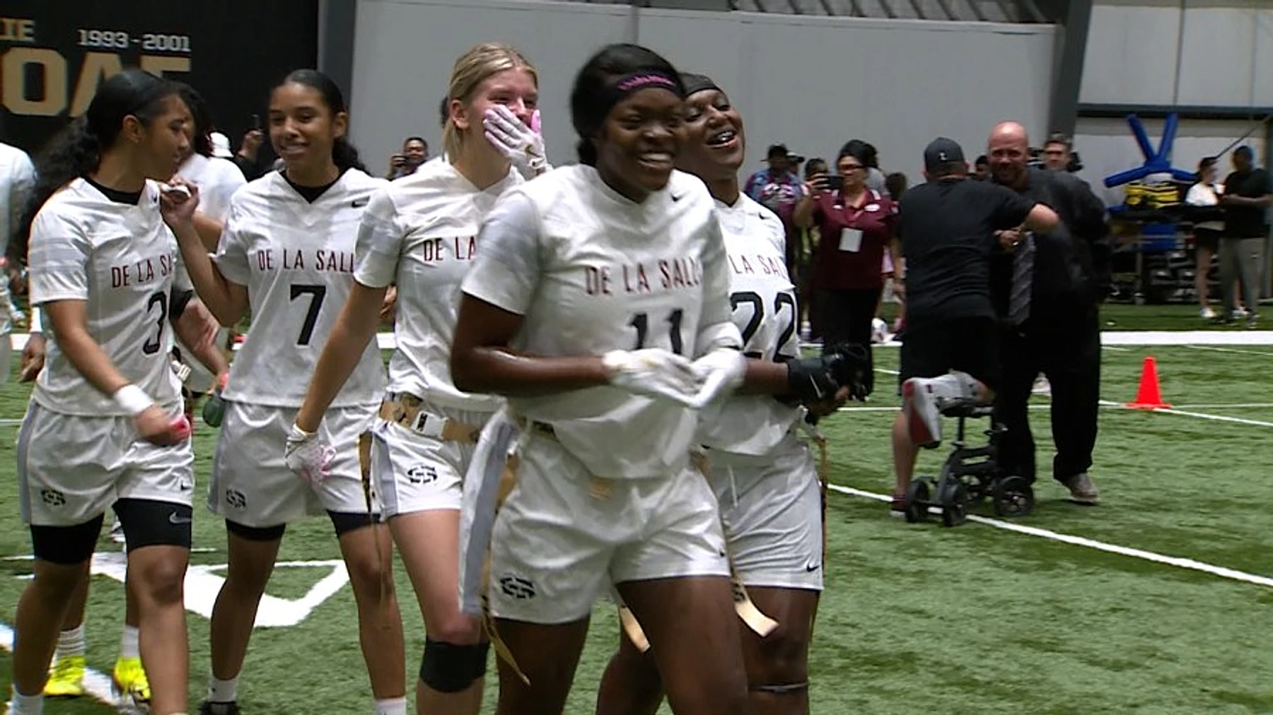 De La Salle girls flag football completes three-peat