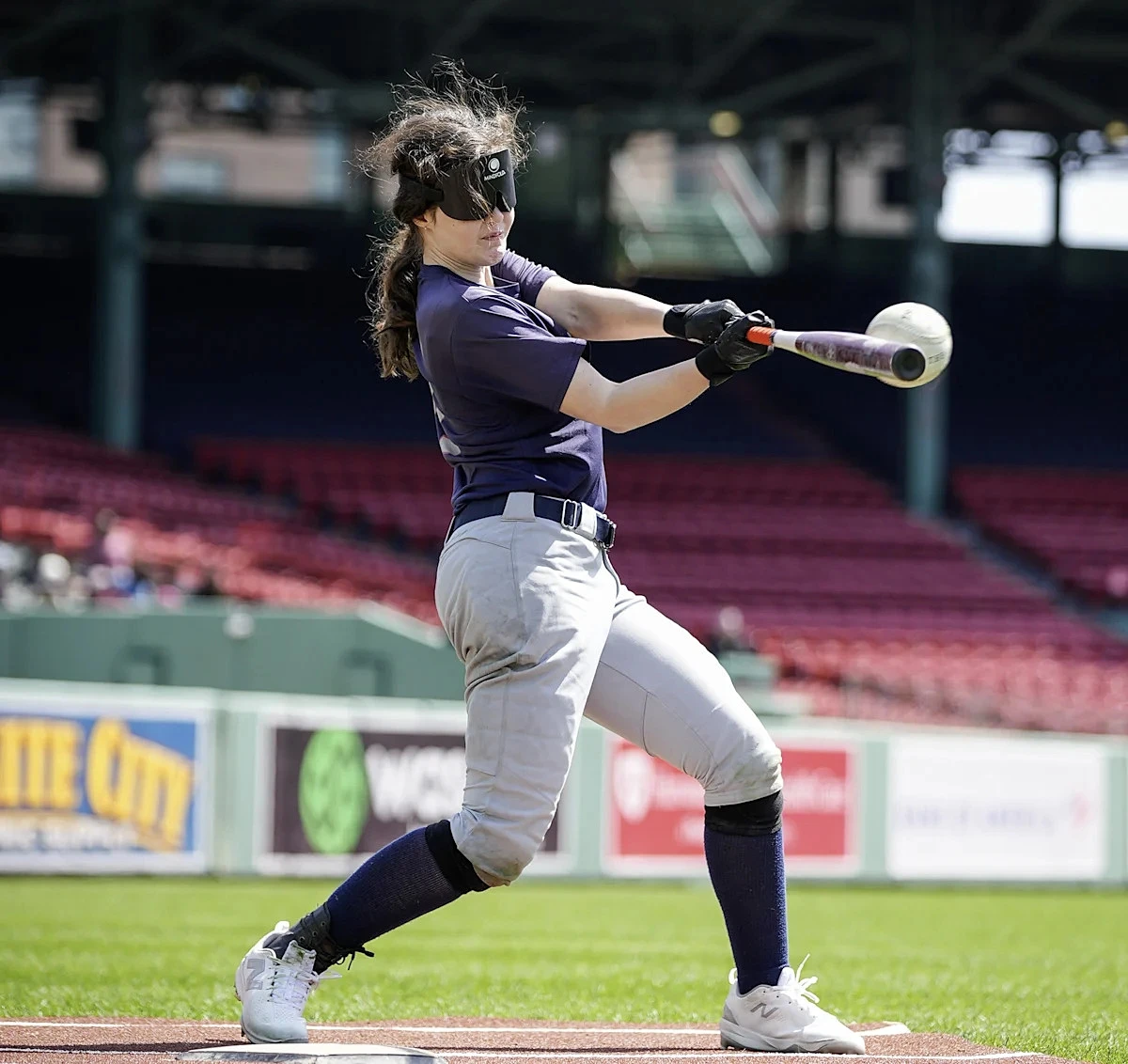 Hopkinton, Wayland 'beepball' players, coaches make history at Fenway Park