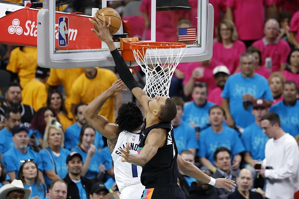Timberwolves coach Chris Finch not happy with how refs officiated Victor Wembanyama's 12 blocks in Game 1: 'At least 4 of them were goaltending'