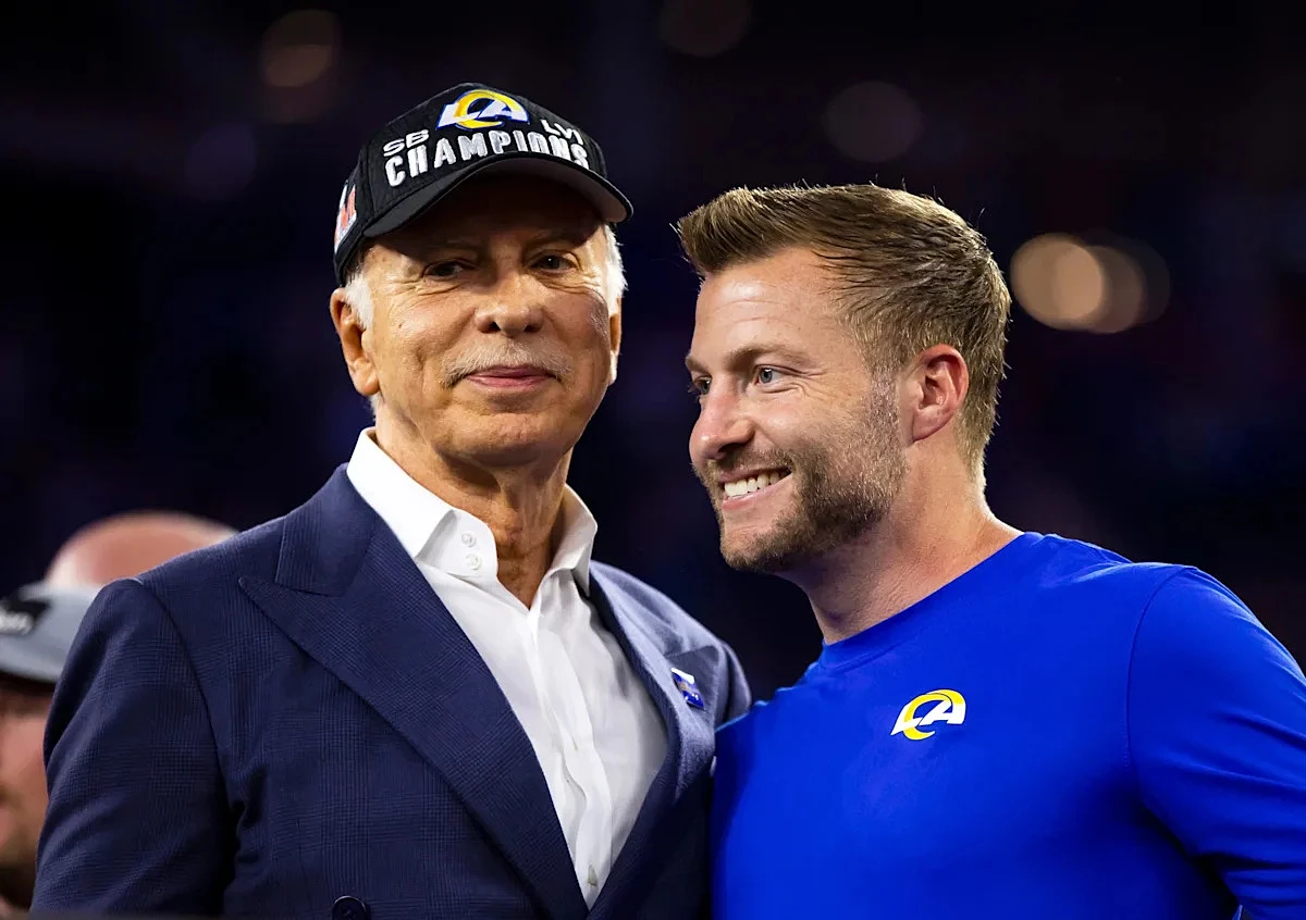 Sean McVay, Kevin Demoff attend Arsenal's big Champions League win