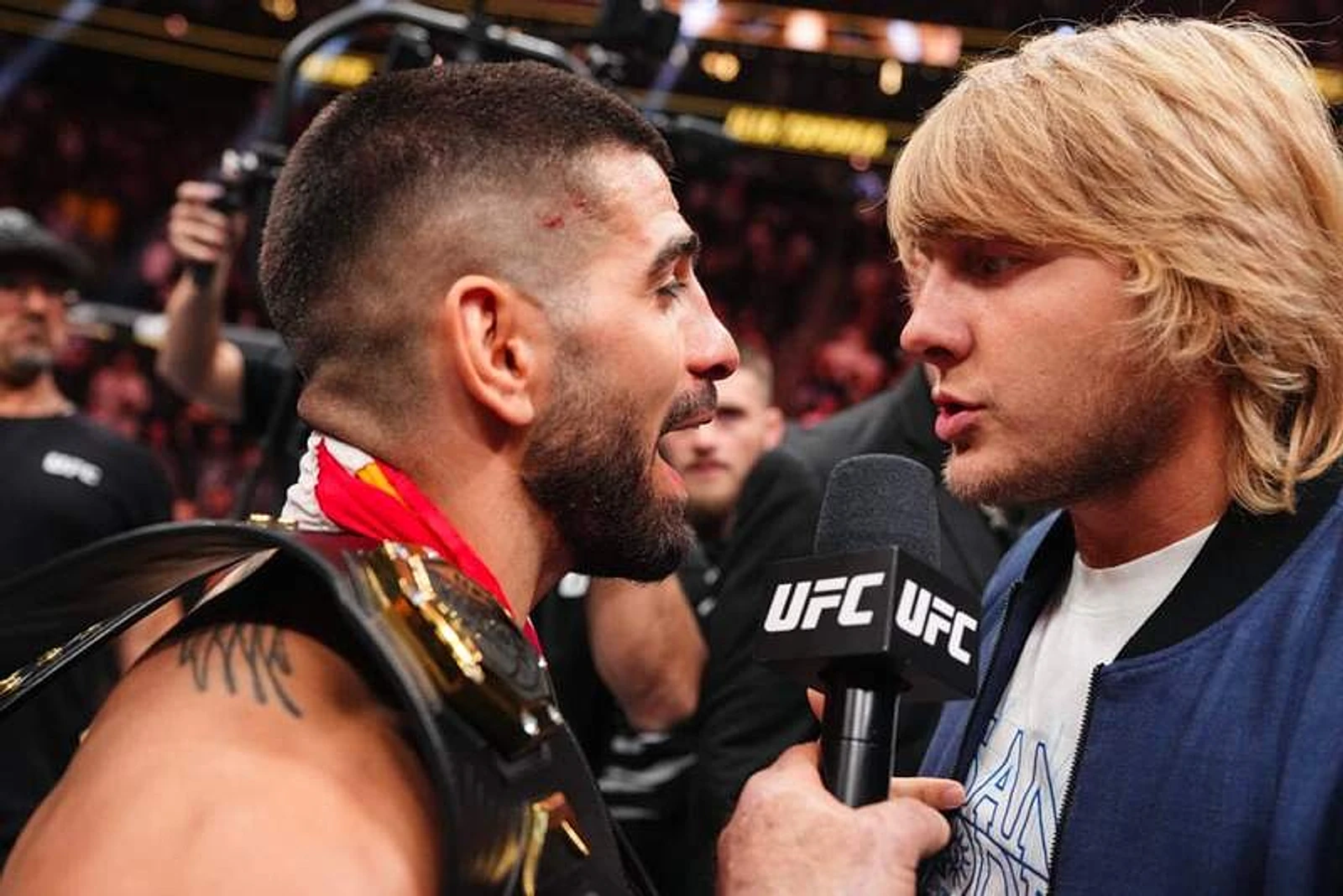 Ilia Topuria responds to Justin Gaethje’s coach suggesting offensive wrestling as backup plan