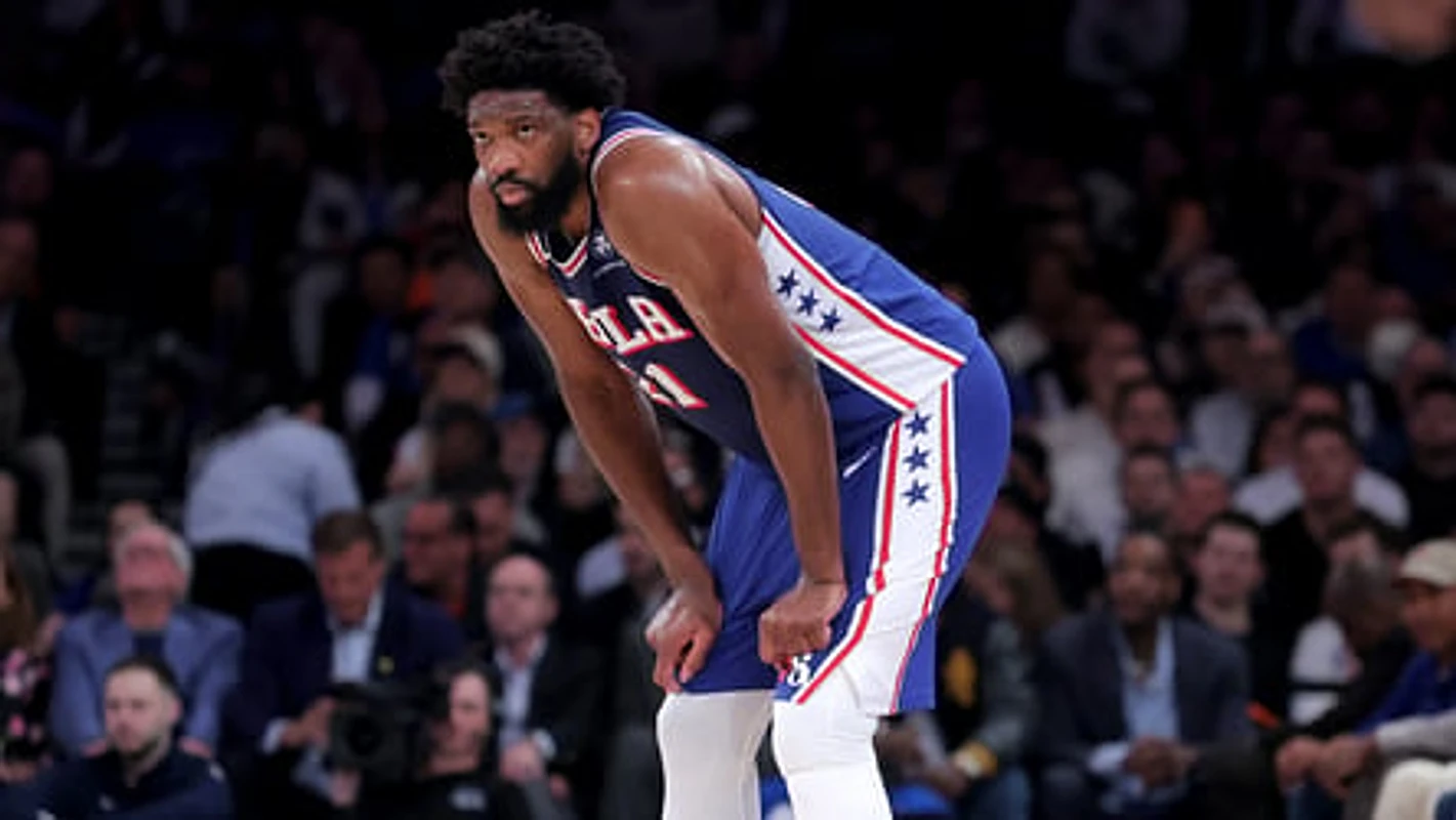 76ers' Joel Embiid ruled out for Game 2 vs. Knicks with hip, ankle injuries