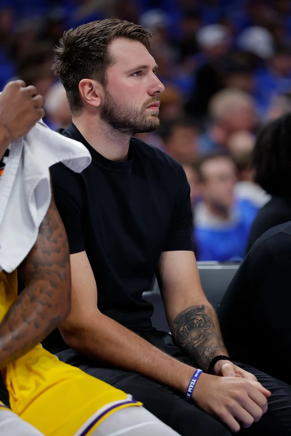 Luka Doncic speaks to media for first time since hamstring injury