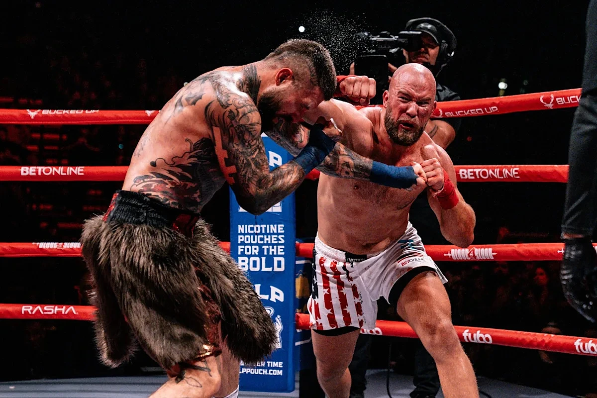 Video: Alex Terrible suffers multiple knockdowns before being stopped by Cameron Delano in Blood4Blood main event