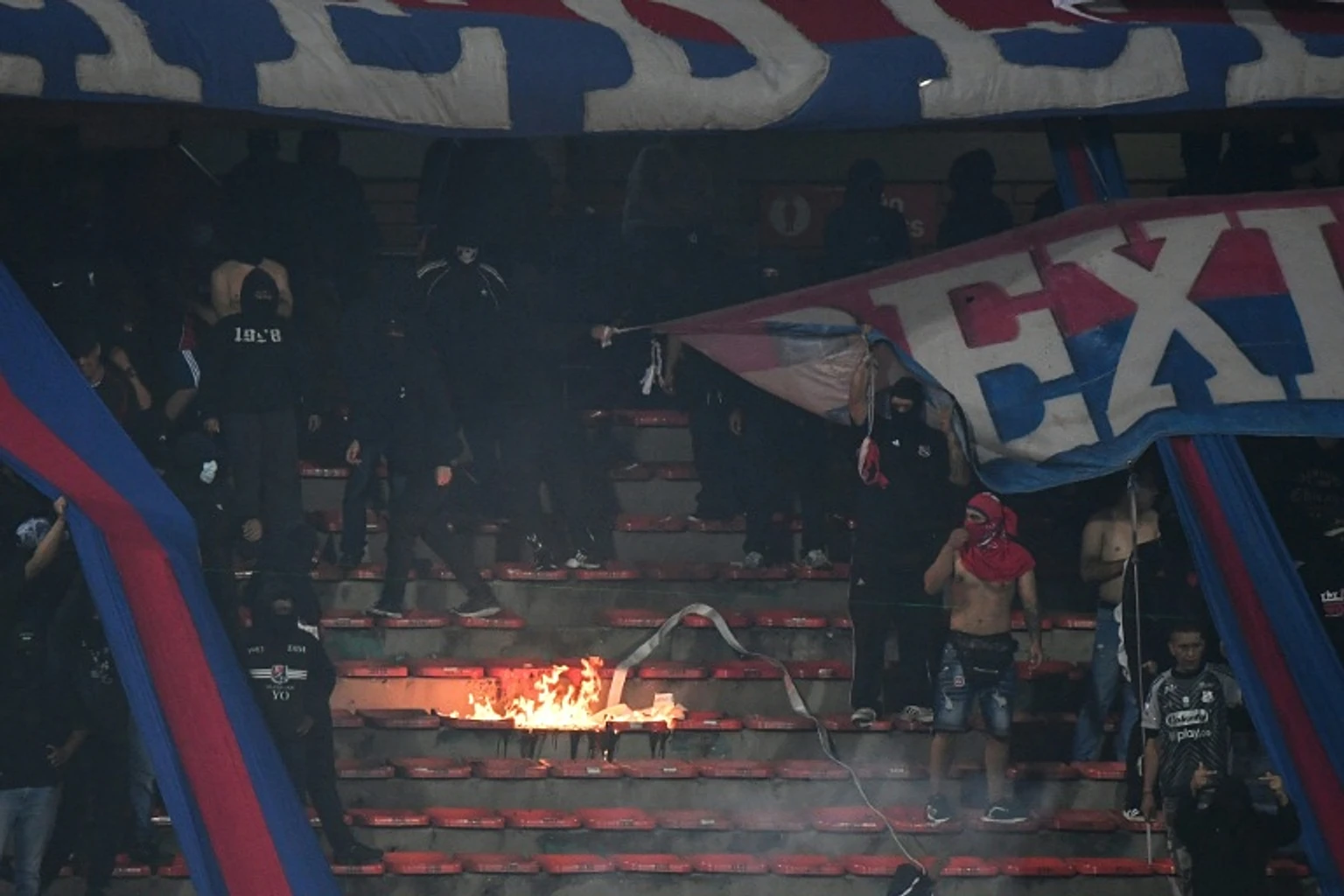Copa Libertadores match in Colombia abandoned after crowd trouble