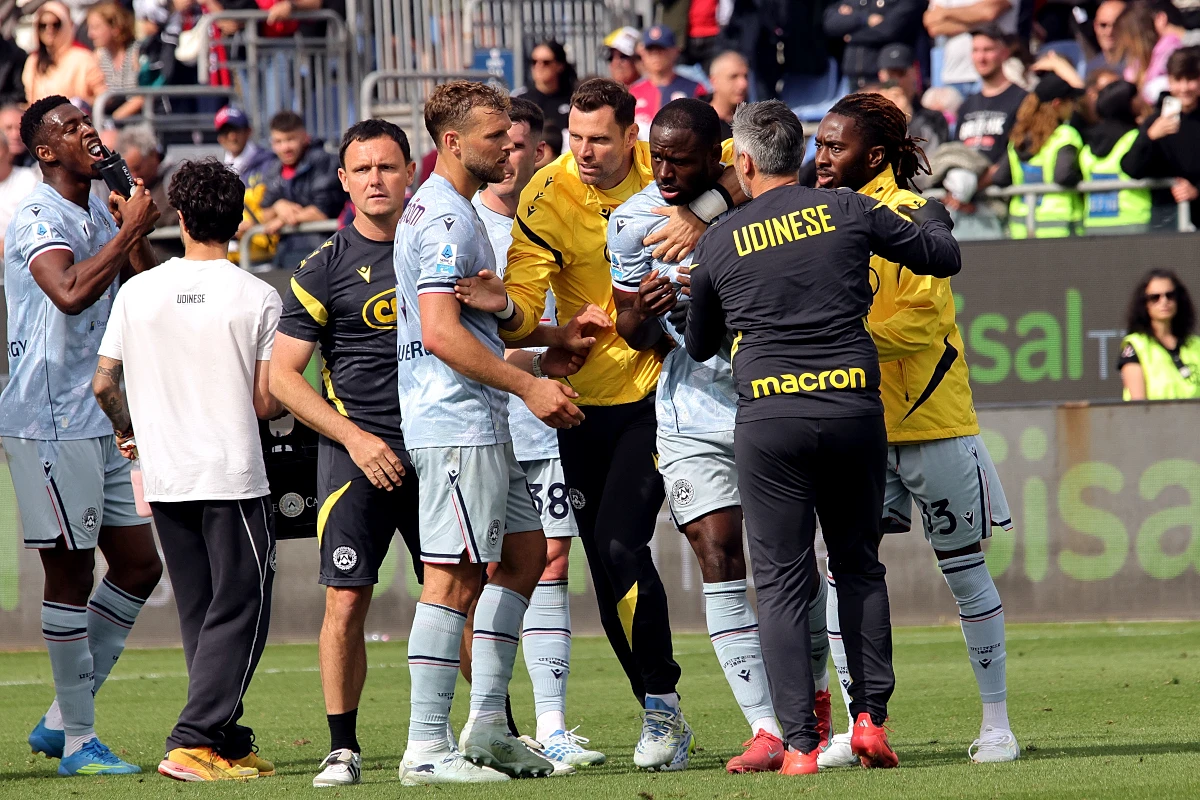 What happened in Cagliari 0-2 Udinese after Davis heard racist abuse