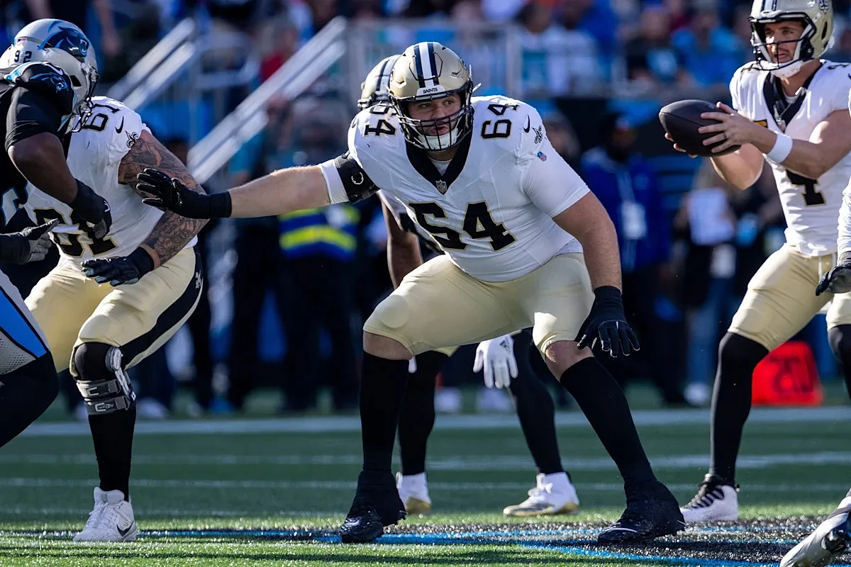 Saints place 2023 draft pick, backup OL on season-ending PUP list