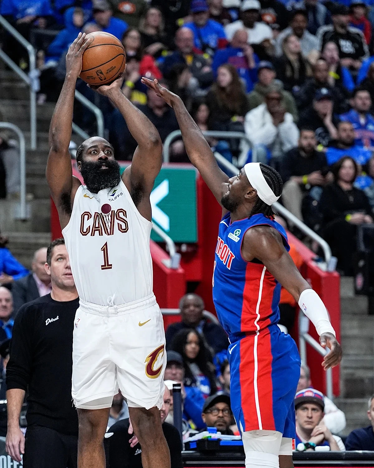 Pistons fold late in Game 5 OT heartbreaker to James Harden, Cavaliers