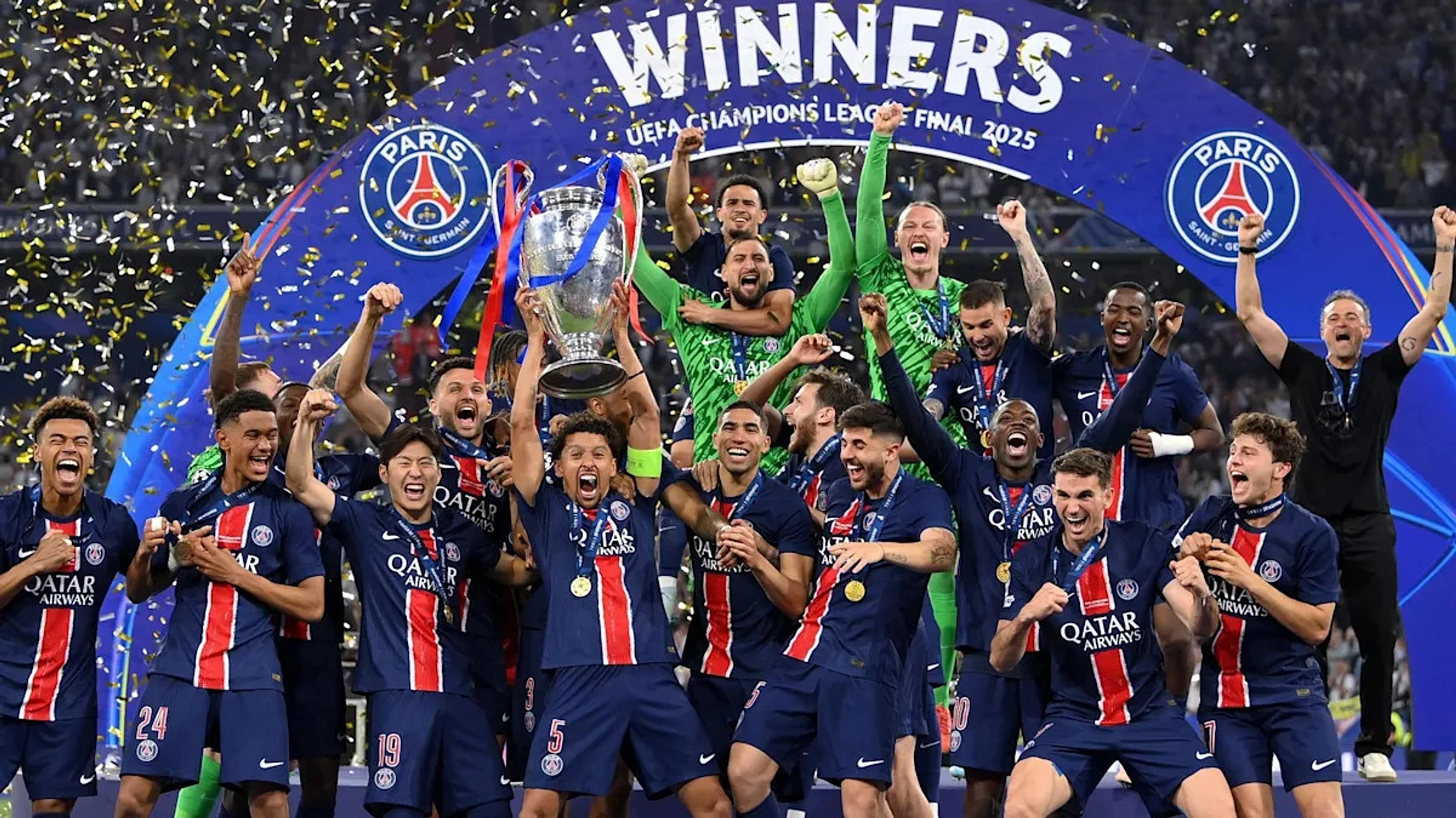 PSG win fifth straight Ligue 1 title