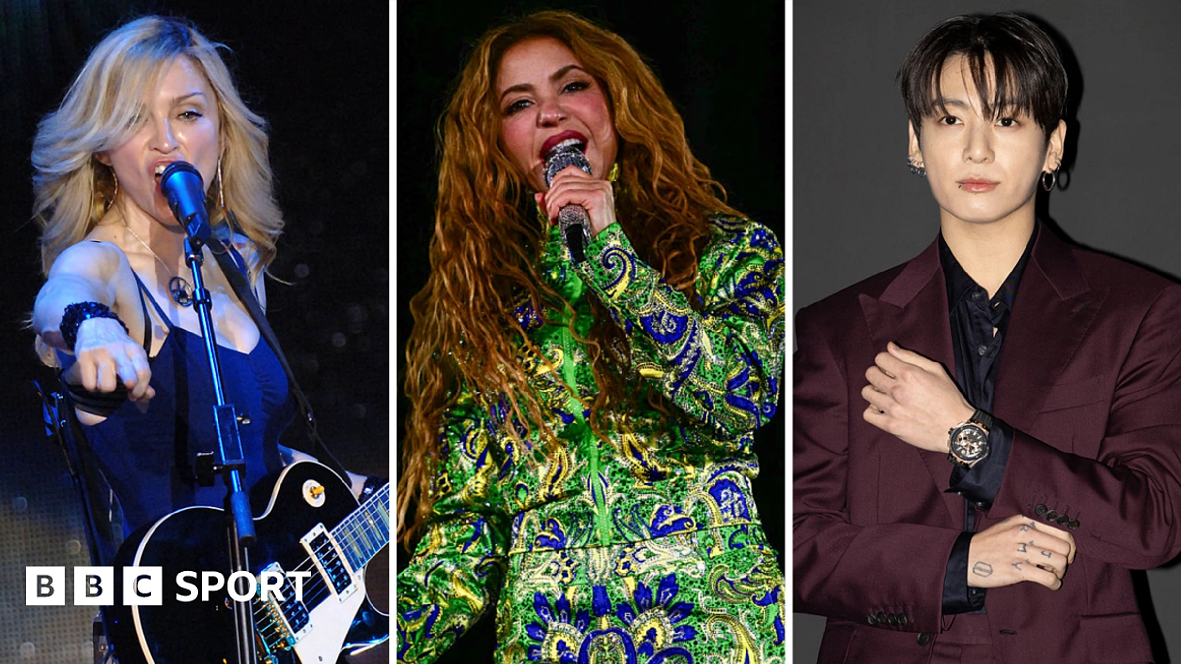 Madonna, Shakira & BTS to headline World Cup final half-time show
