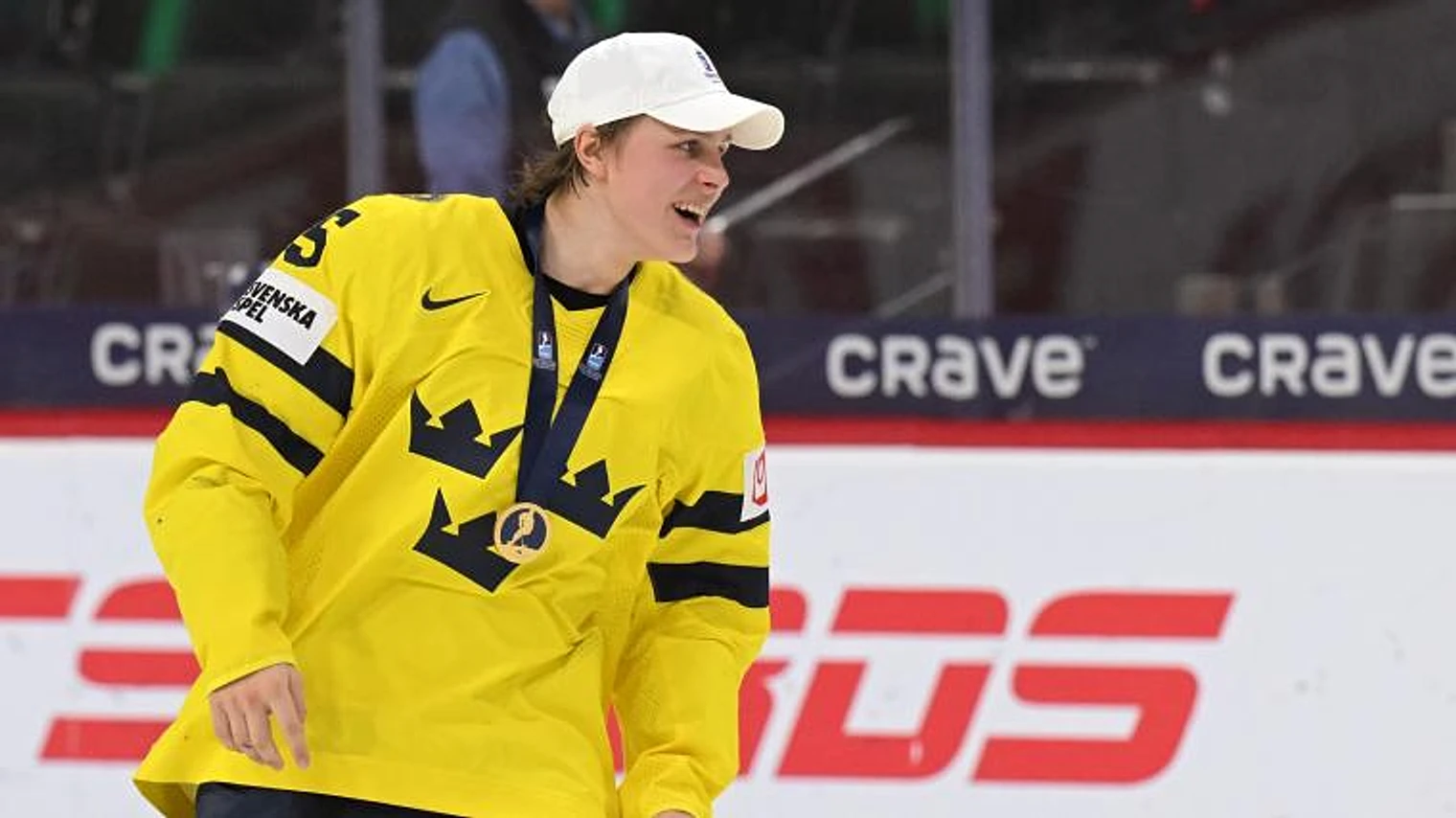 Ivar Stenberg introduces himself to NHL fans with painful penalty vs. Canada at IIHF World Championships