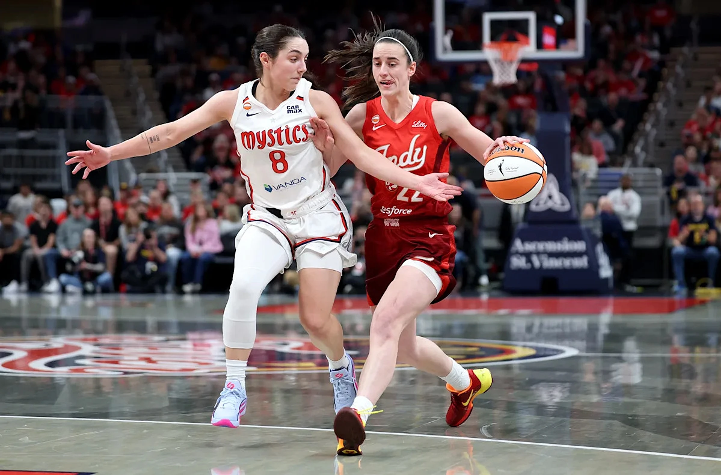 Caitlin Clark sends Fever-Mystics to OT, but Washington holds on for the 2-point win