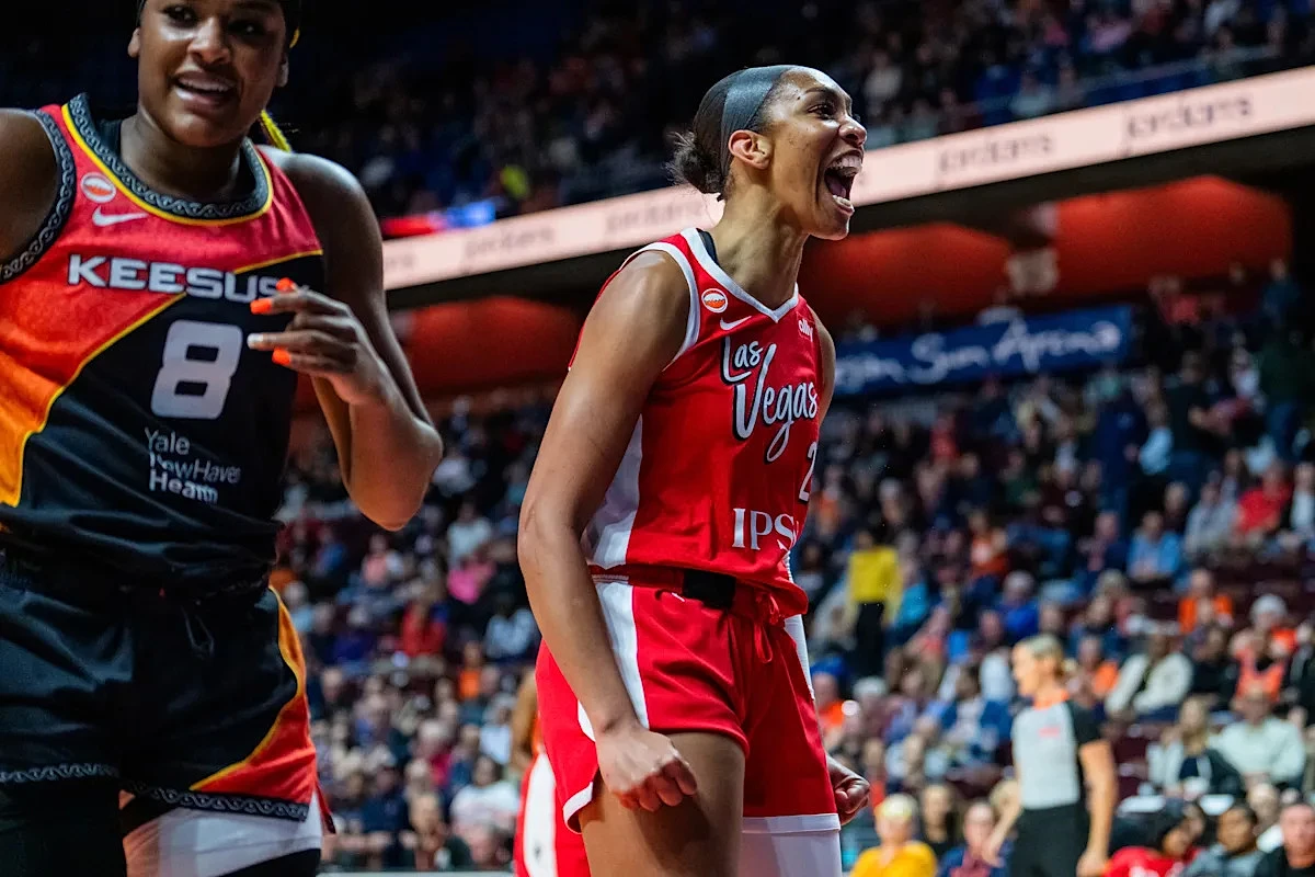 A'ja Wilson's 45-point night propels Aces over Suns