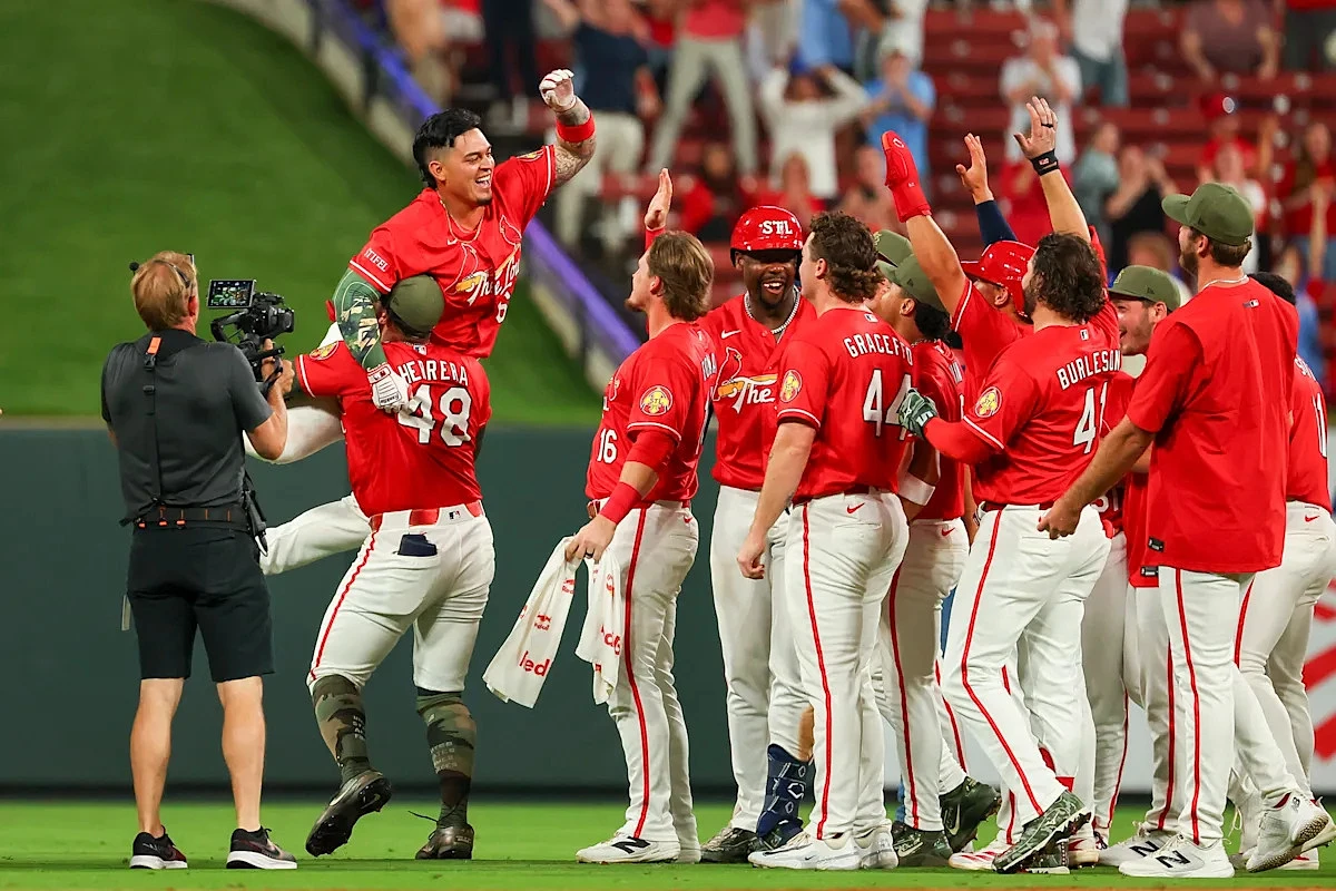 Shirtless fans boost Cardinals to extra-innings win: ‘That was a fun environment’