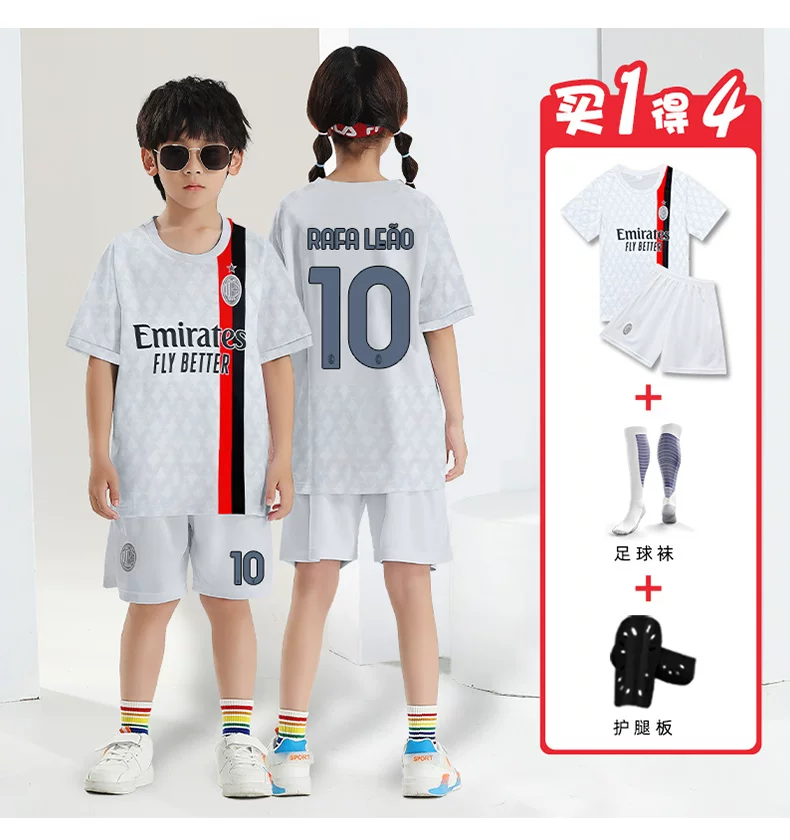 AC Milan 24-25 Home & Away Jersey Kit for Kids detail 11