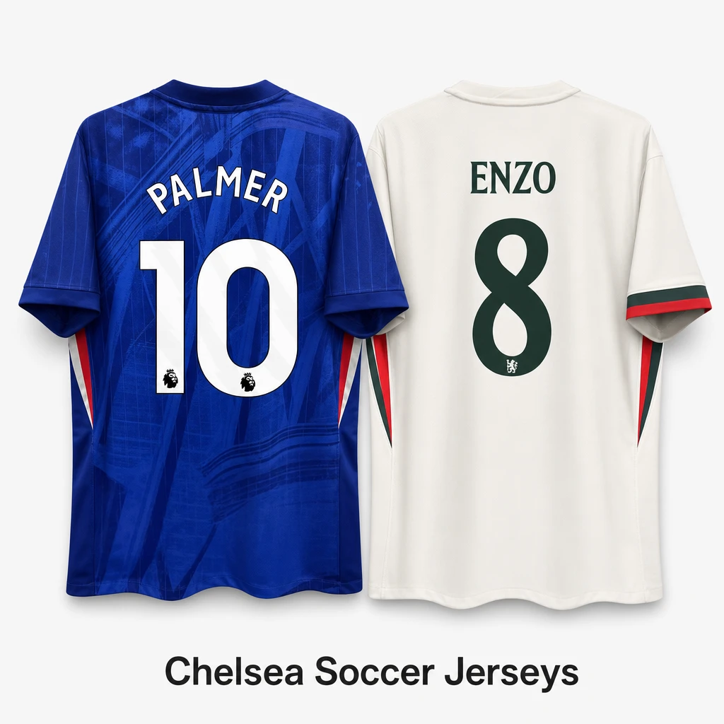 2526 Chelsea Home & Away Palmer, Delap, Enzo, Pedro, Caicedo Jersey