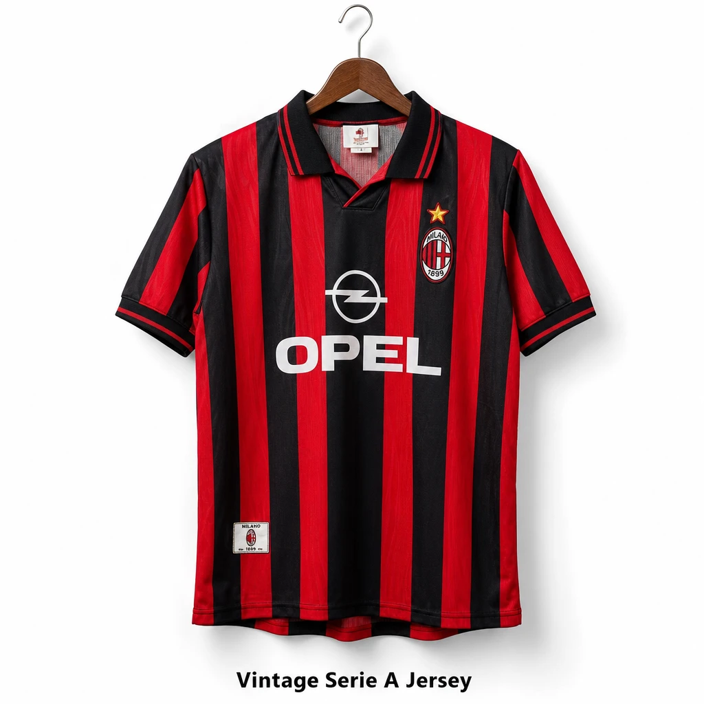 Vintage Serie A Club Football Jersey Match Training Kit