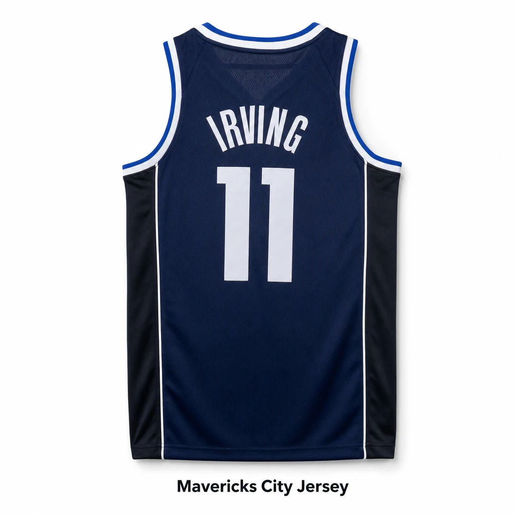 Mavericks Irving City Edition Jersey โ Custom Basketball Jersey with Embroidery