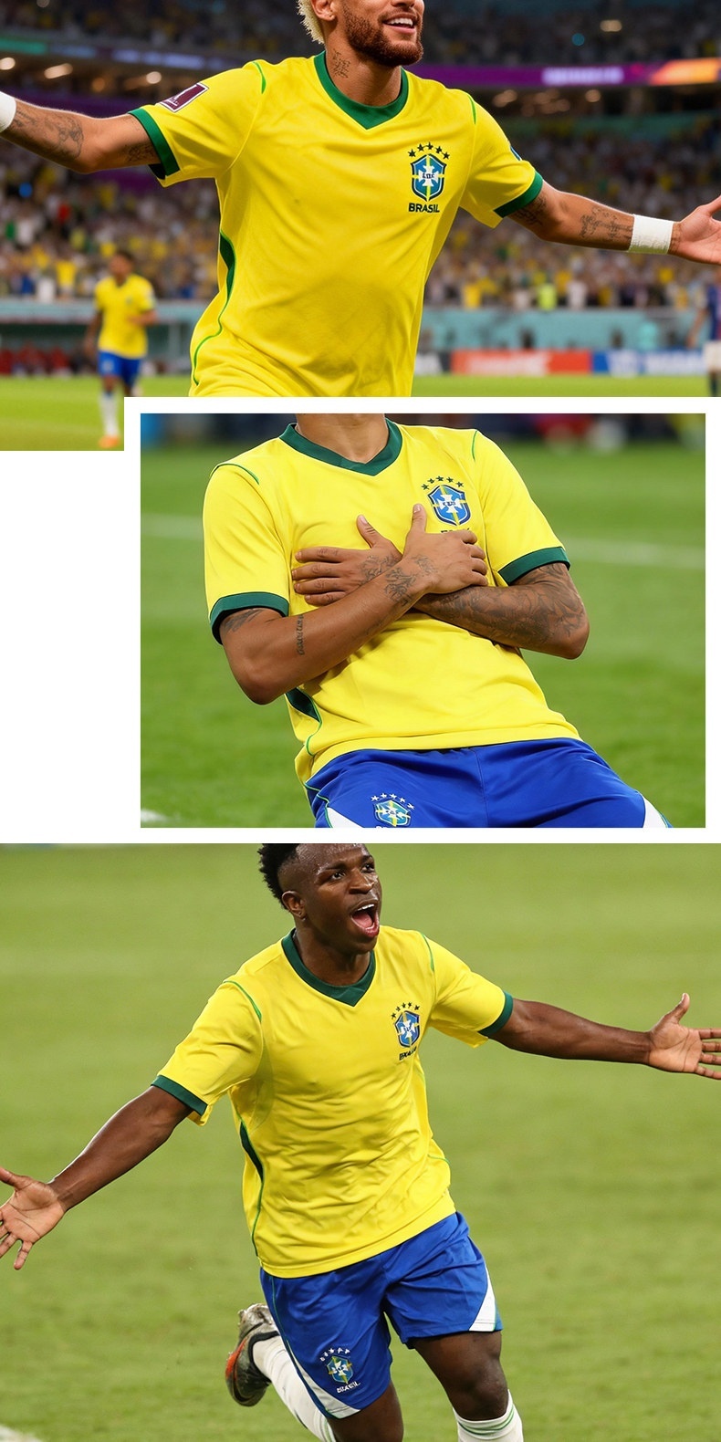 Brazil 26/27 Home Jersey Kit - Neymar Football Shirt detail 1