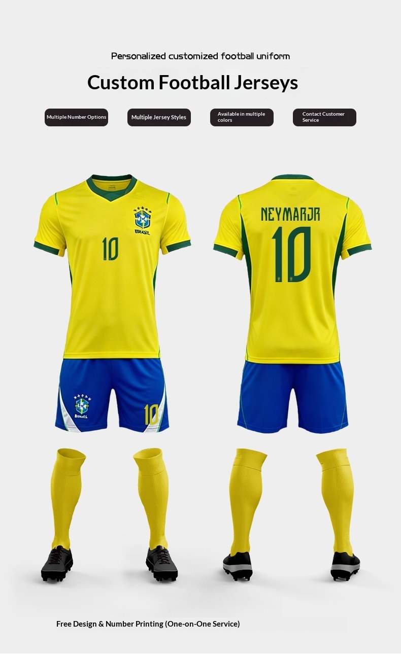 Brazil 26/27 Home Jersey Kit - Neymar Football Shirt detail 3