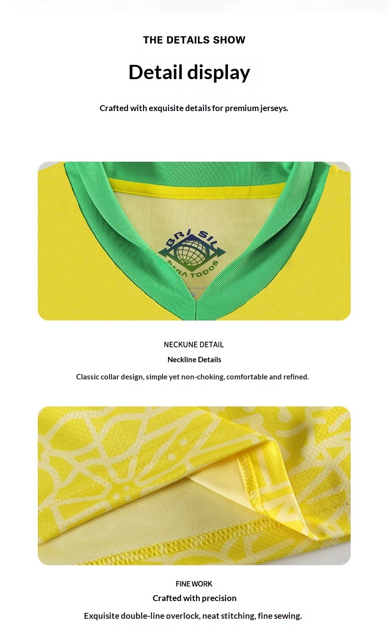 Brazil 26/27 Home Jersey Kit - Neymar Football Shirt detail 10