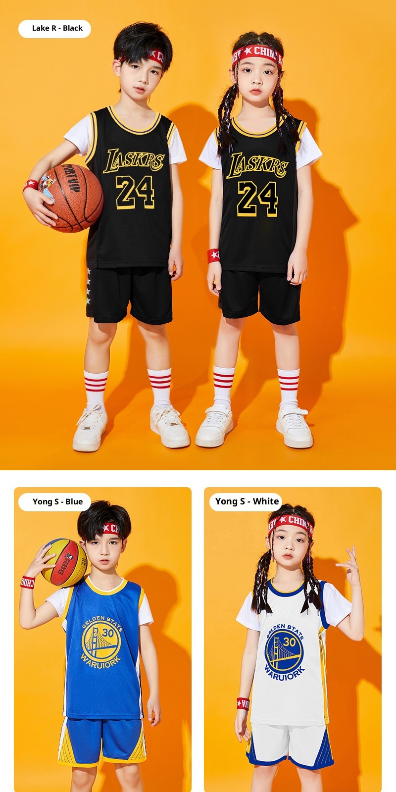 Kids Basketball Jersey Set detail 18